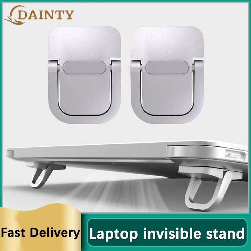 Mini Laptop Invisible Stand For Computer Keyboard Holder Portable Legs Laptop Stand For Macbook Huawei Notebook Aluminum Support