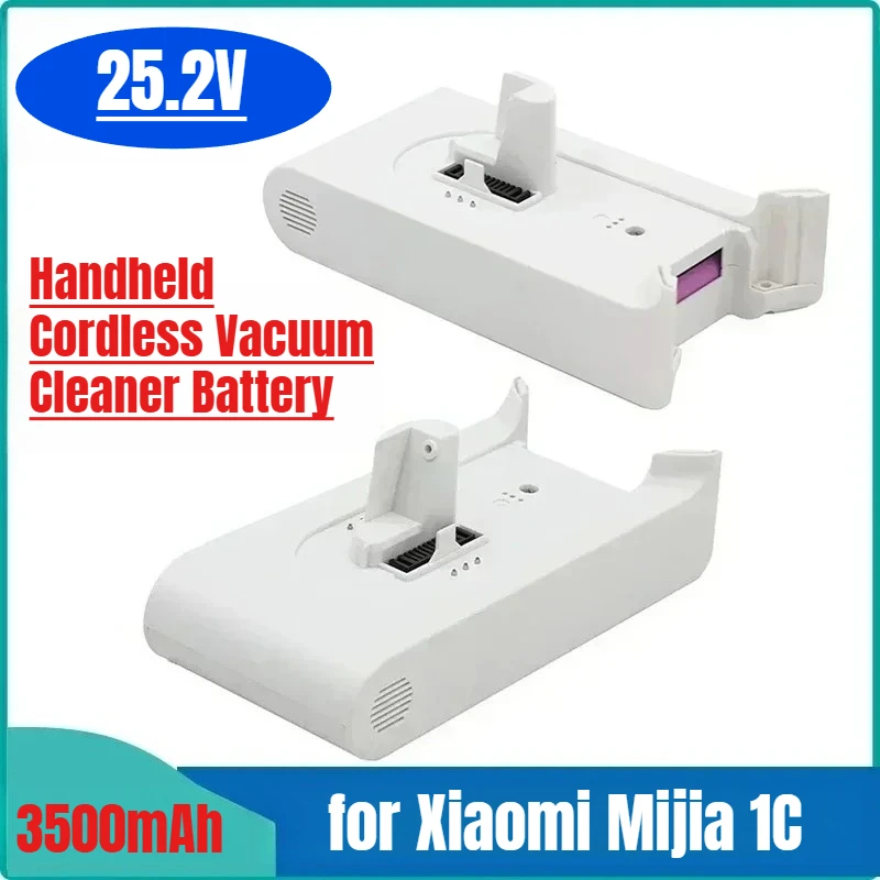 

Replacement Battery Pack for Xiaomi Mijia 1C Handheld Cordless Vacuum Cleaner 25.2v 3500mAh LI-ion Rechargeable Batteries