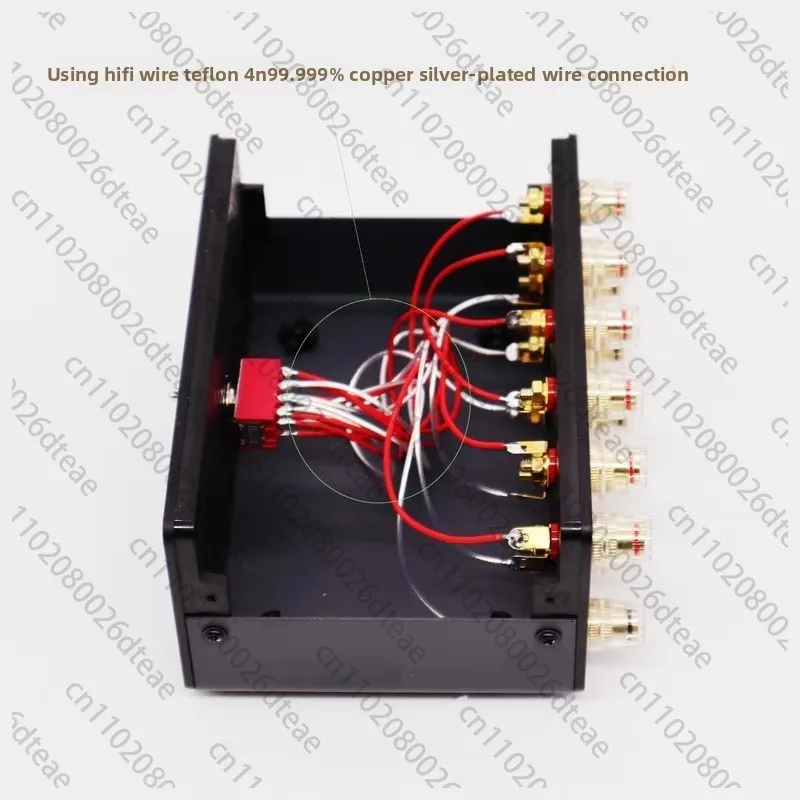 Power Amplifier Speaker Switch, Output Selector 2 Input 1 Output/1 in 2 Out, Audio Switcher