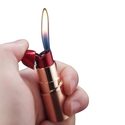 New trendy lipstick lighter series with creative personality and high aesthetic value gas lighter as a gift for girlfriend