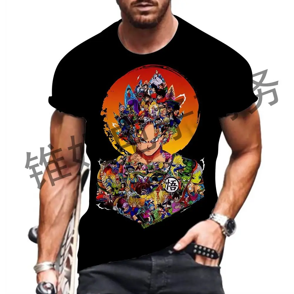 

Vegeta Dragon Ball Z Goku Men's T Shirt 2024 Saiyan GYM Trend Y2k O-collar Short Sleeve Tee New Summer Anime Tops 110-6XL Cool