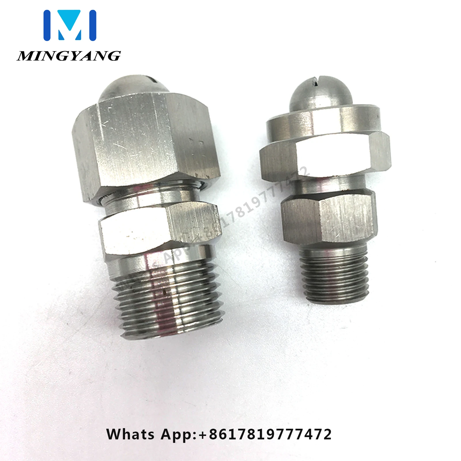 Stainless Steel Unijet Air Or Steam Flat Spray Nozzle 3/8