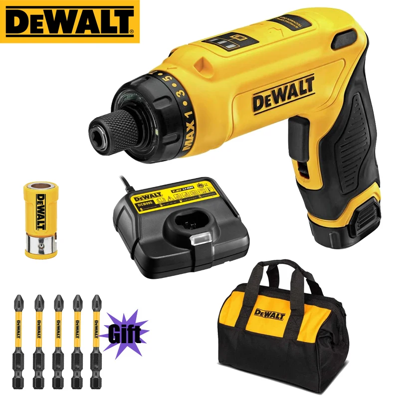 Dewalt-chave de Fenda Elétrica Giroscópica com Caixa de Ferramentas Chave Elétrica Inteligente Bateria 7.2v Dcf680