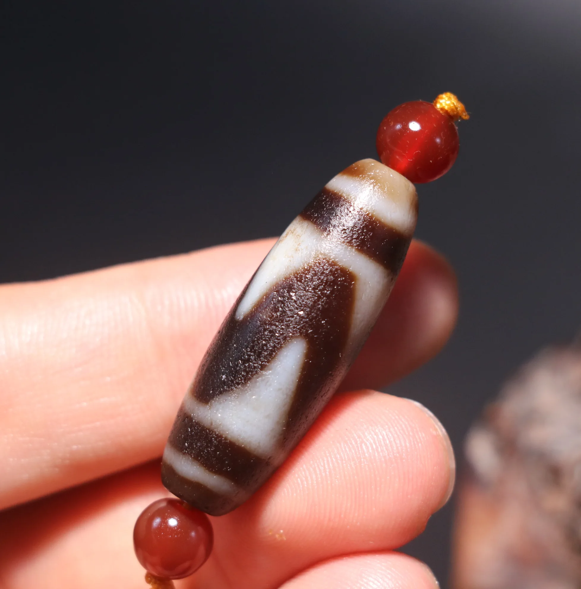 

Magic Power Energy Tibetan Old Agate Sharp Tiger Tooth dZi Bead Amulet Fit For Making Bracelet UPD211026A2 Timestown Sauces