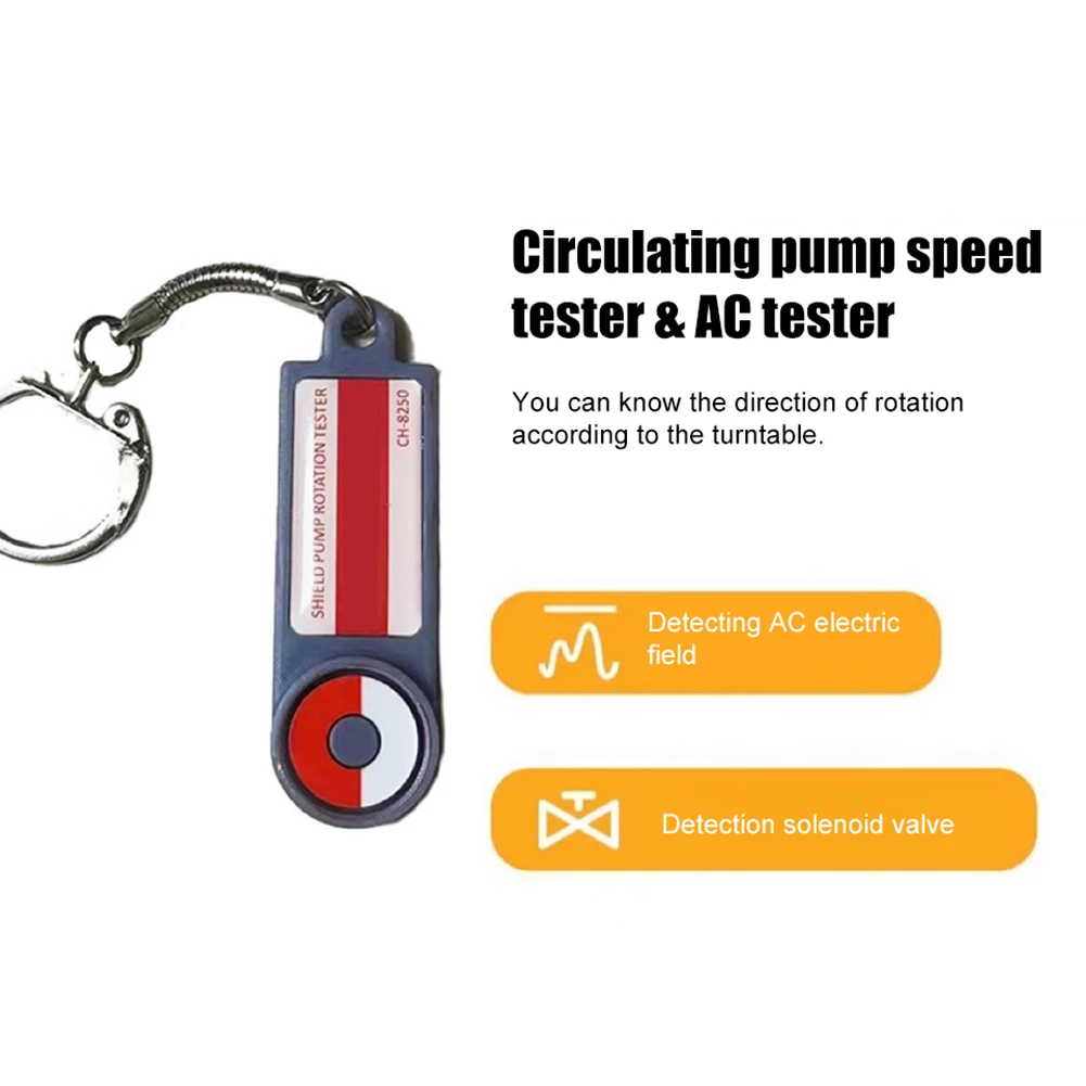 

Compact Circulation Pump Rotation Tester for Heating Systems with AC Detection and Solenoid Valve Operation Test