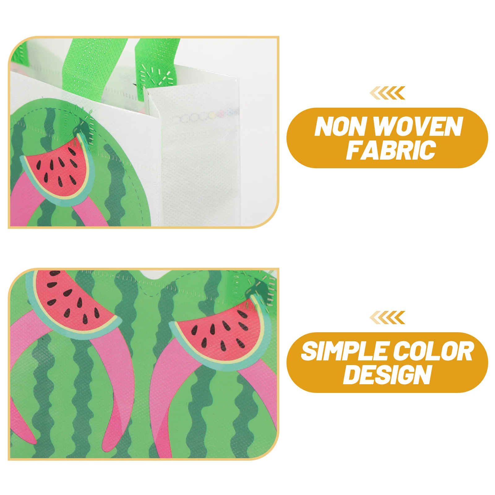 

6Pcs Pool Party Gift Bags Hawaii Themed Non-Woven Handheld Bags for Birthday Wedding Party Favor Candy Container Present