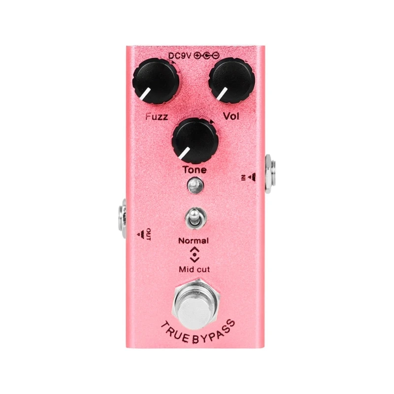 Electric Guitar Bass Effects Pedal with Distortion Delay Features Aluminum Alloy Sound Processing Guitar Effects Pedal