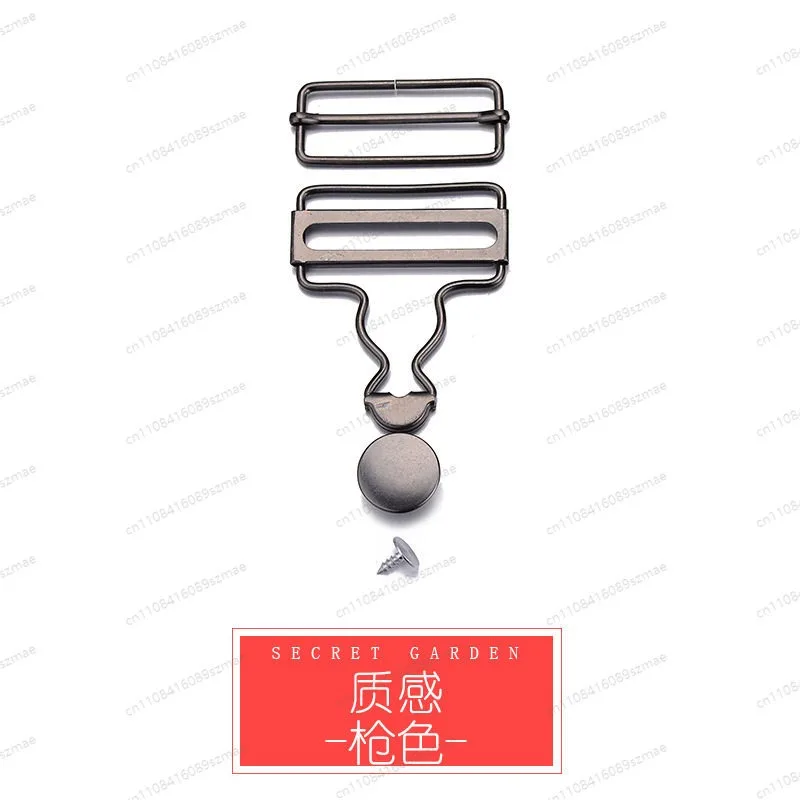 Suspender Buckle, Metal Button Hook for Overalls Jeans, Backpack Pants Lock for Kids' Clothing