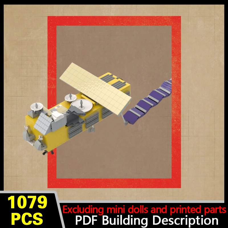 Observation Satellite Model MOC Building Bricks War Equipment Modular Technology Gifts Holiday Assemble Children Toys Suit