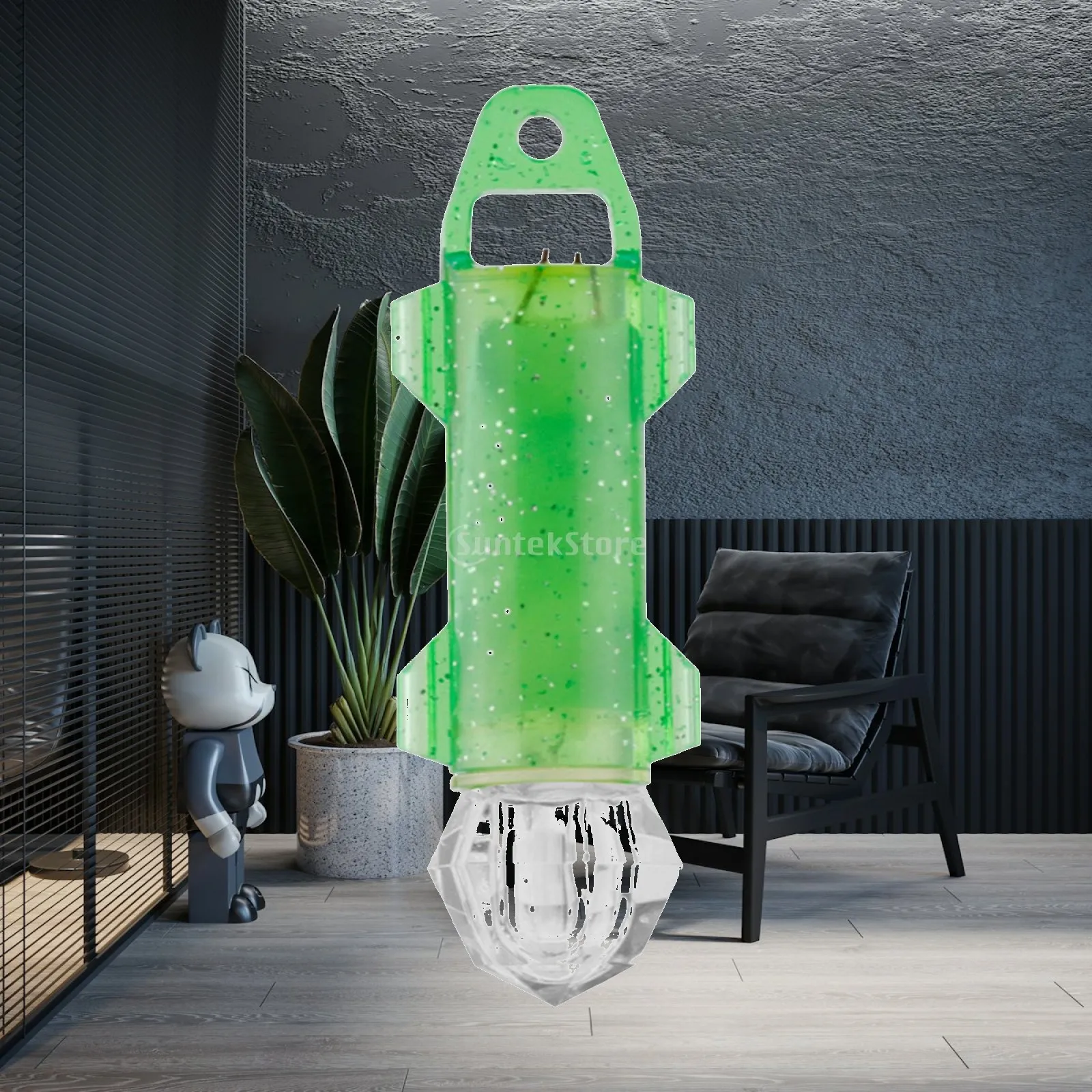 LED Deep Drop Fishing Light Submersible Waterproof Acrylic Lure Flash Attracting Lamp Strobe for Freshwater Bass Crappie