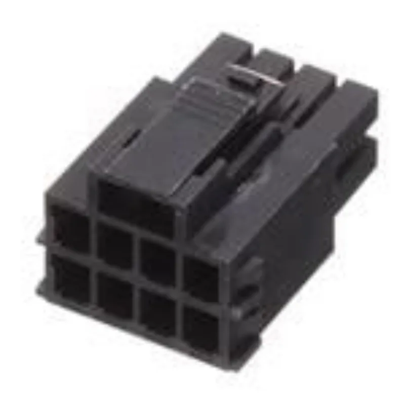 (10-50pcs) 1722583108 MOLEX Ultra-Fit Tangless Receptacle Housing 3.50mm Pitch Dual Row 8 Circuits Black Glow-Wire Capable