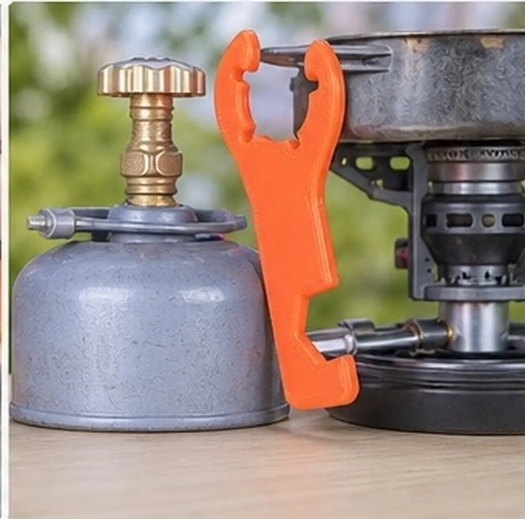 Multi-Function Plastic Wrench Gas Cylinder Valve Core Removal Tool Anti-Skid Gas Regulator Repair Wrench Outdoor Maintenance Key