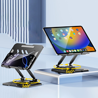360 ° Metal Rotating Foldable Tablet Stand Mobile Phone Universal Support Frame Office Multifunctional