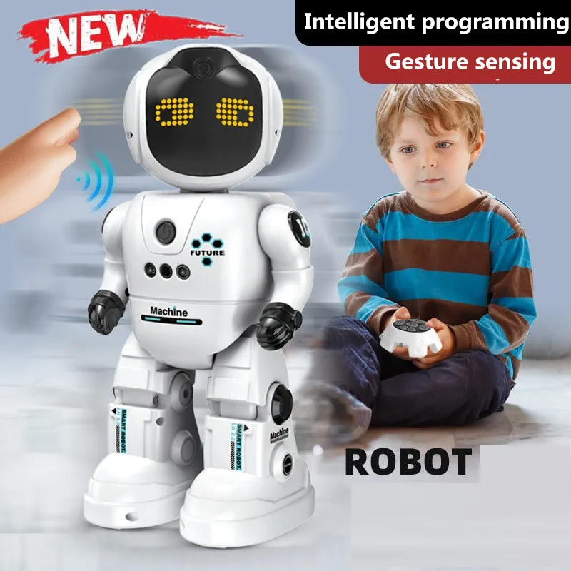 Intelligent RC Robot Action Programmable Song And Dance Action Gesture Sensing Robot Toys Puzzle Children Toys