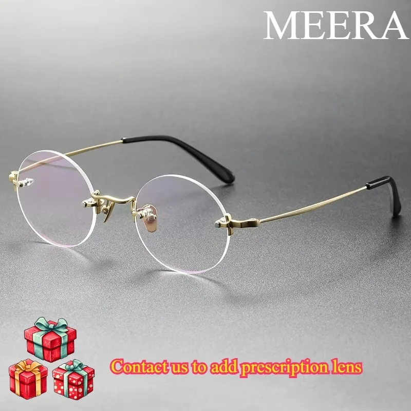 

Kmn272 New Retro Round Eyeframe Ultra Light and Comfortable Titanium Alloy Men's and Women's Fashion Trendy Eyeframe