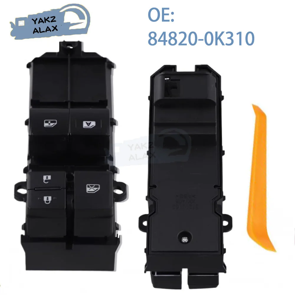 

Front Left Electric Power Window Control Switch for Toyota Hilux 2015 2016 2017 2018 2019 2020 2021 84820-0K310 Car Accessories