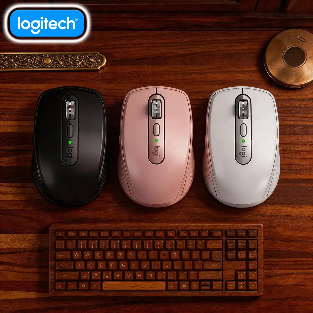 Portable MX Anywhere 3S - 8000 DPI, Silent Click Buttons, Compact Shape, Perfect for Pet Market Weekend Showcase Booth
