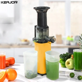 Mini Slow Juicer Portable Cold Press Juice Machine for Vegetables Fruits Household Slow Masticating Juicer Slag Juice Separation