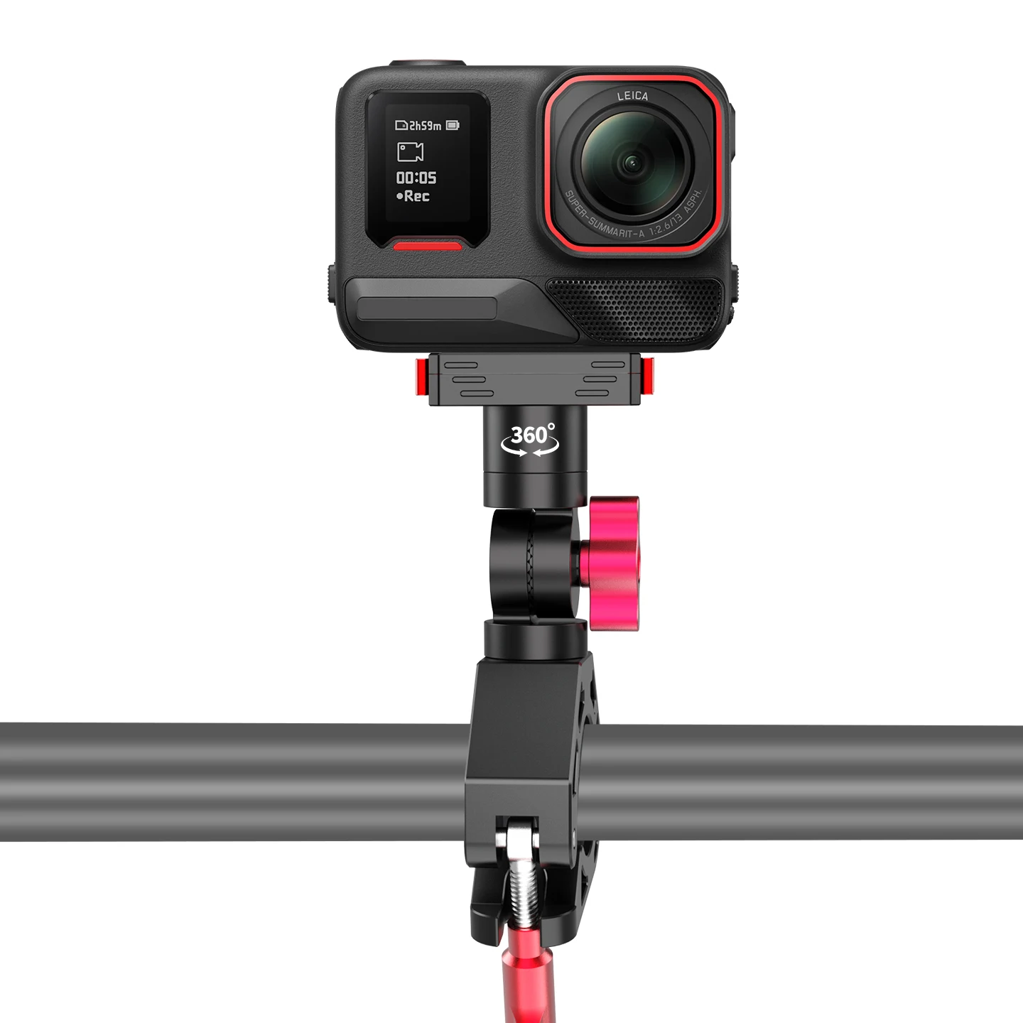 Magnetische Schnellspann-Fahrradhalterung 360 ° Dämpfung für Insta360 GO 3 3S Ace Pro 2 X6 für DJI OSMO Action 5 GoPro Hero Kamera-Klemme – Detail 27