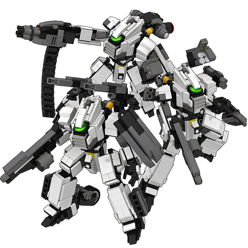 19CM 480PCS Mecha Fighting Warfare Soldier Robots Model Assembly Small Particle Building Blocks Toys For Children Bricks Set