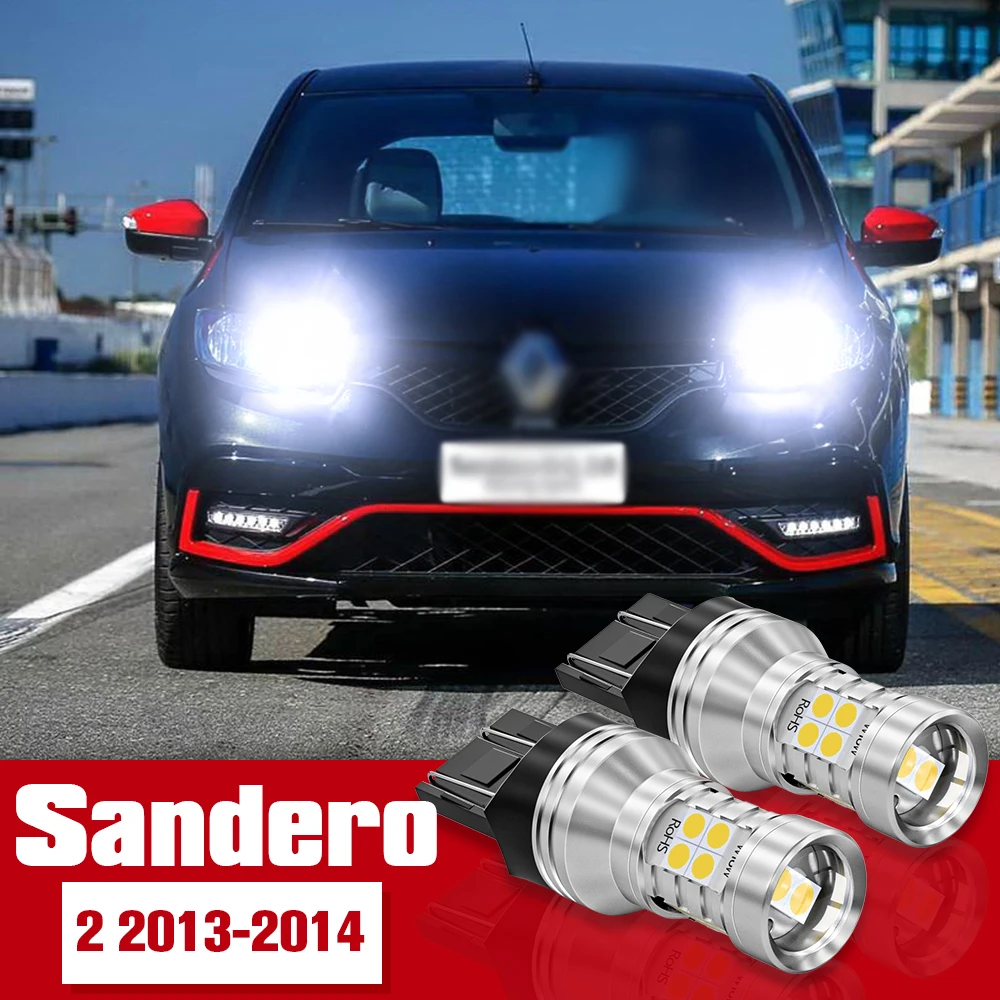 

2pcs Daytime Running Light Accessories LED DRL For Renault Sandero 2 2013 2014