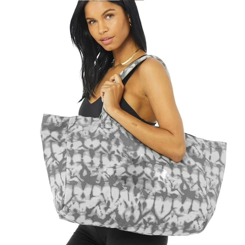 Yoga Shoulder Bag Canvas Bag Unisex Large Capacity Shopping Sports and Fitness Bag Men Women