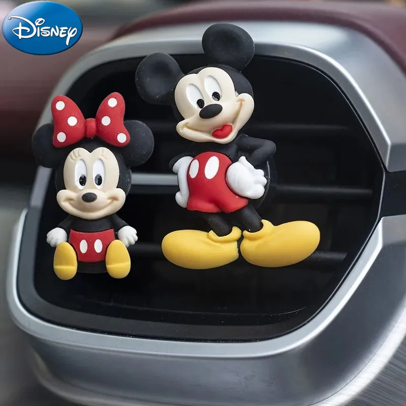 Kawaii Disney Mickey Mouse Anime figure Car perfume clip car accessories fragrance diffuser interior Decoration Christmars gift