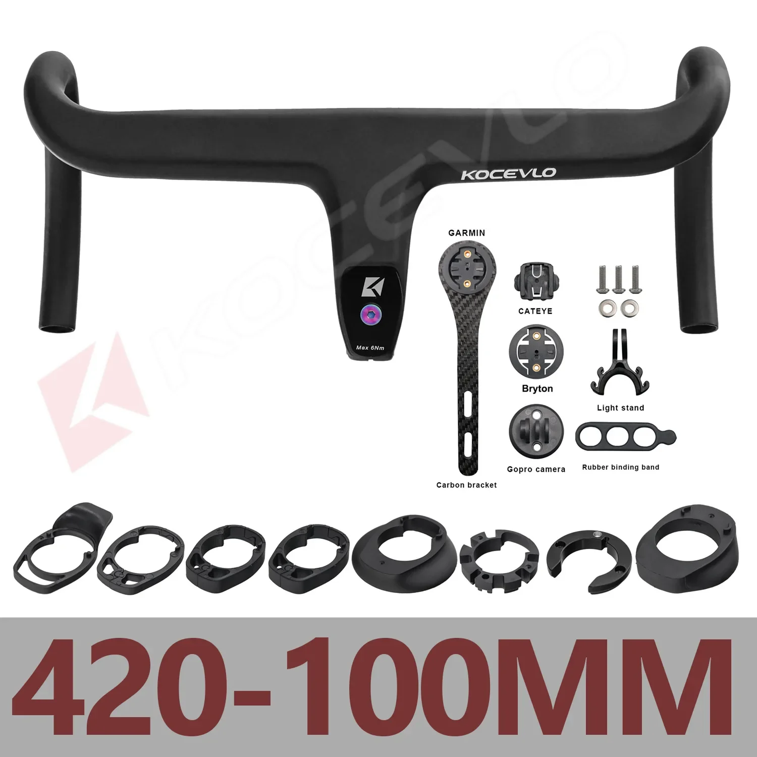Kocevlo 一体型ハンドル カーボン軽量ハンドル 380/80mm Sb0cf6bc28d314f8e9efc40fa5e62a
