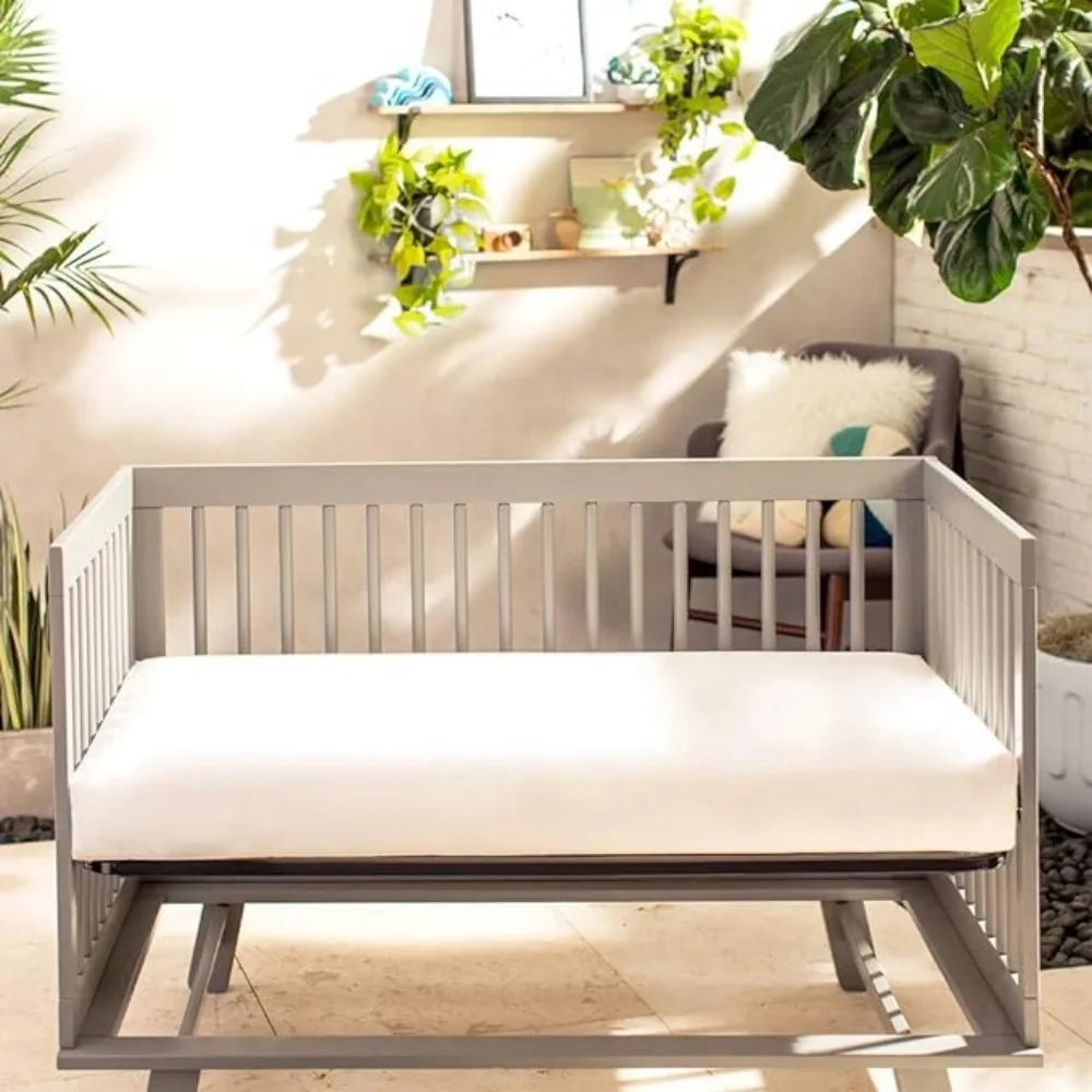 Orgânica do bebê berço colchão, infantil leve e colchão infantil, à prova d'água Baby Bed, 52 "x 28"