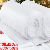 Christmas Snow Blankets Artificial Snow Carpet Soft Fluffy Xmas Tree Base Cover Village Backdrop Winter Decor Fake Snows Sheets