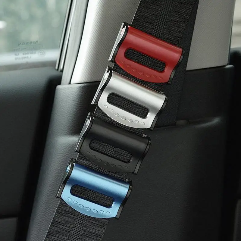 Car Seatbelt Adjuster 2Pcs/set Car Seat Belt Clip Positioner Universal Auto Shoulder Neck Strap Positioner For Adults Kids