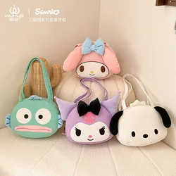 Sanrio Kulomi New Stereo Canvas with Cartoon Student Large Capacity Toiletry Bag for Women Luggage Travel Bag Makeup Bag