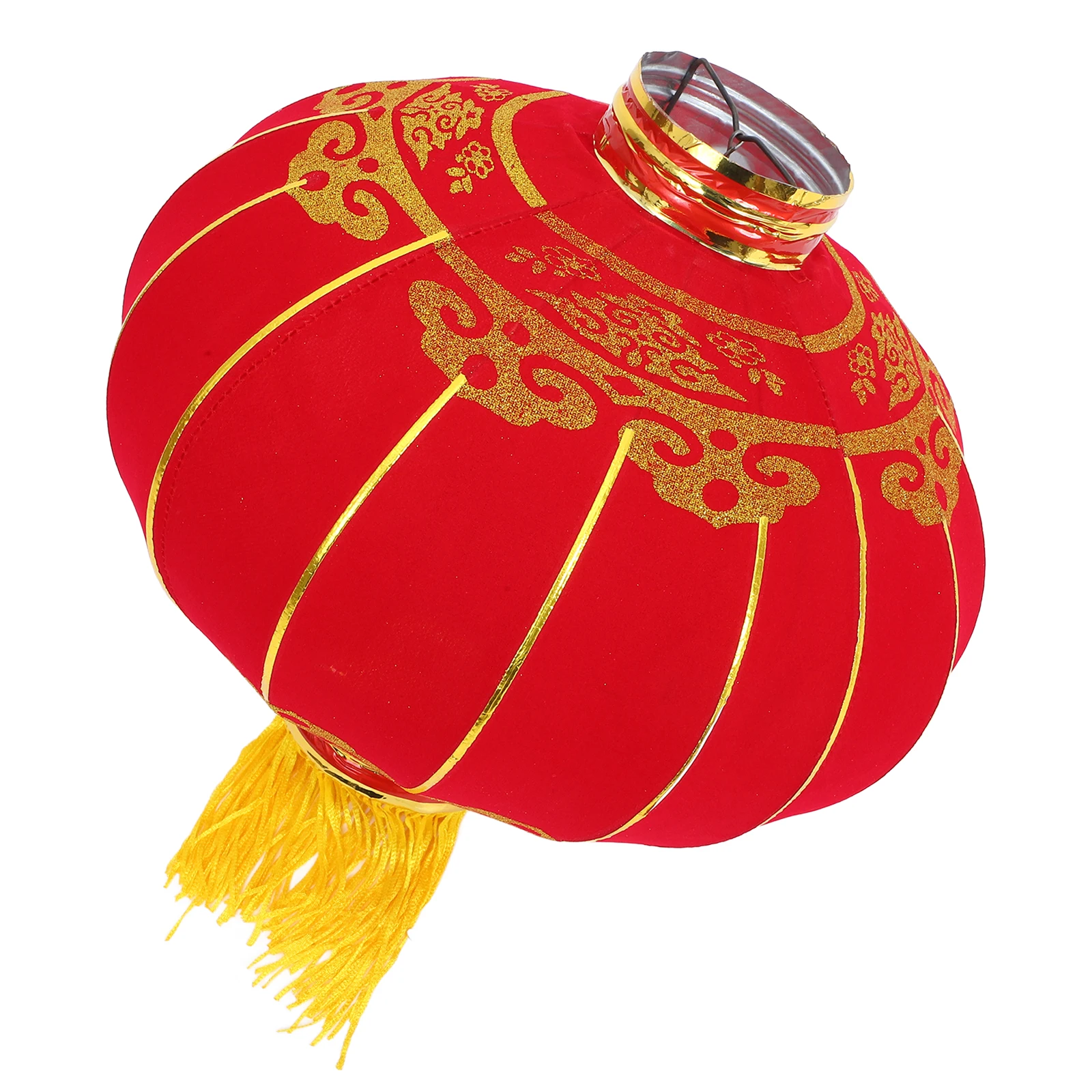 

1pcs Large Red Lanterns Soft Fabric Festive Decor For Spring Festival Wedding Holiday Decoration Chinese New Year Lunar Red