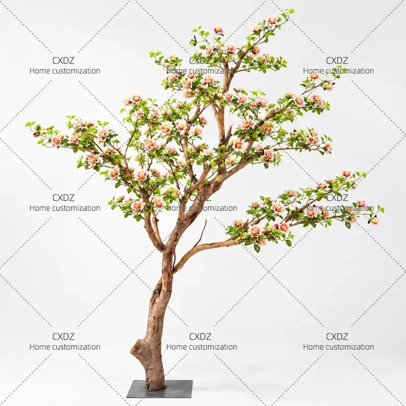 Simulated Island Spring Flower Fake Tree Porch Landscaping Indoor Decorative Plant Bionic Greenery Artificial Foliage