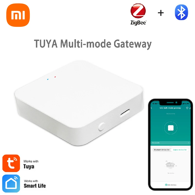 Xiaomi Tuya สมาร์ทเกตเวย์ฮับหลายรุ่นสมาร์ทโฮมบริดจ์รองรับบลูทูธแอปไร้สายควบคุมระยะไกล Alexa Google