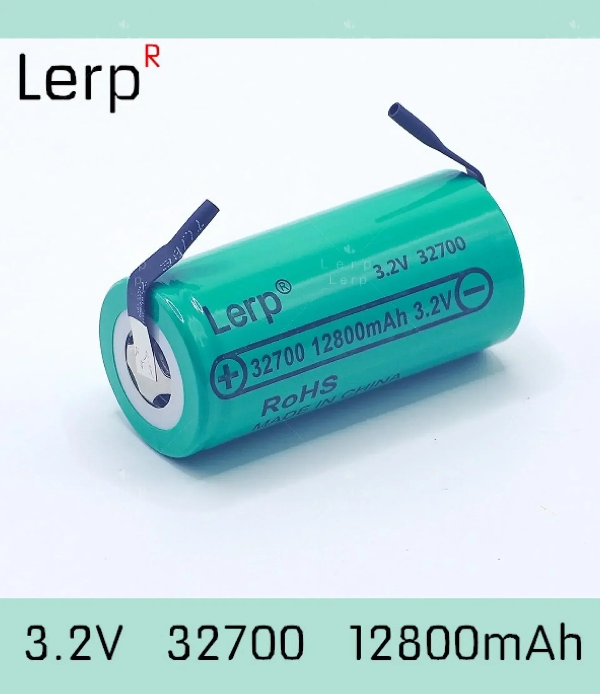 

100% original 32700 battery, LiFePO4 battery 3.2V 12800mAh 35A, continuous discharge maximum 55A, with nickel sheet