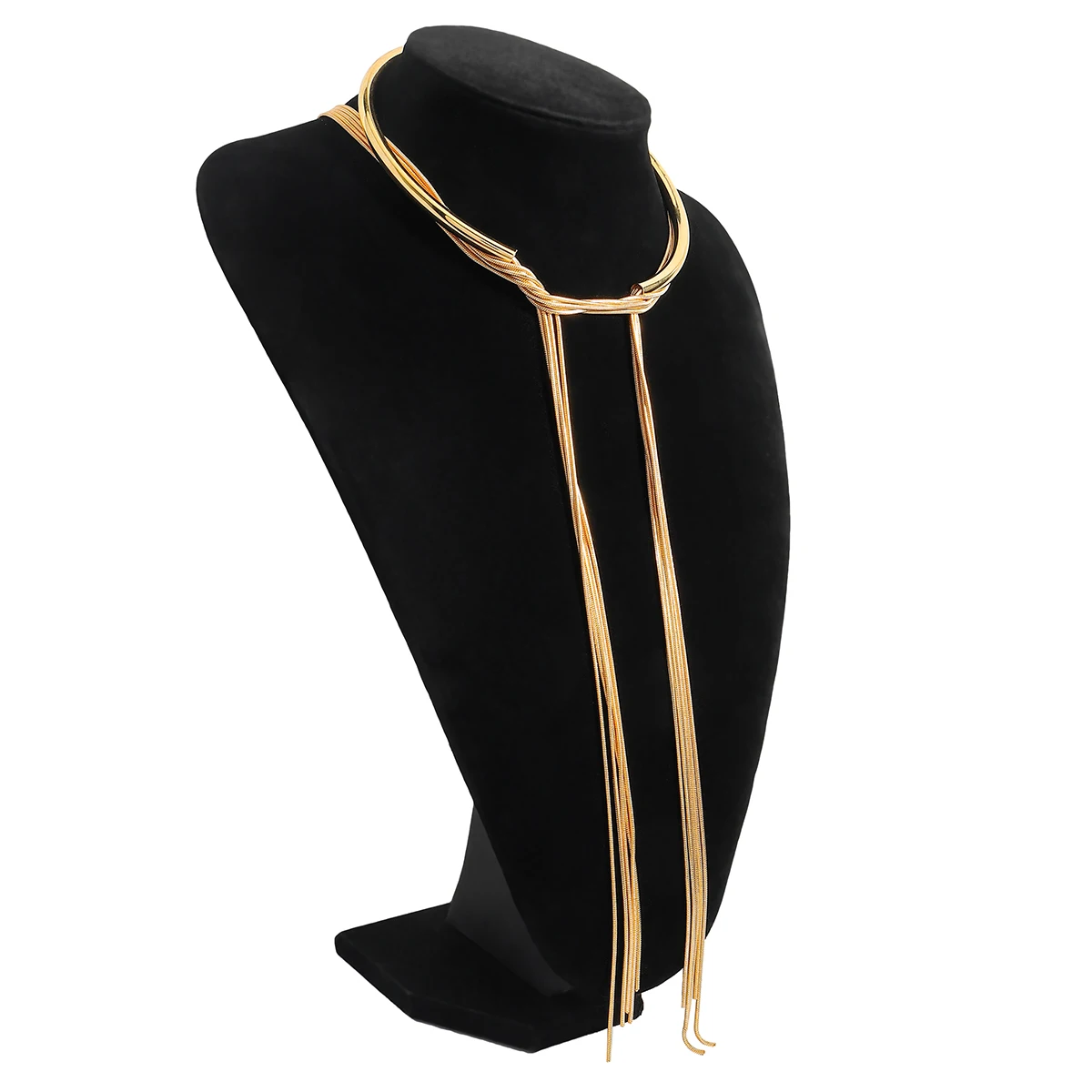 Personalized Design Collar Tassel Necklace Light Luxury Simple Sweater Chain long chain Neck Accessories For Women - Image 3
