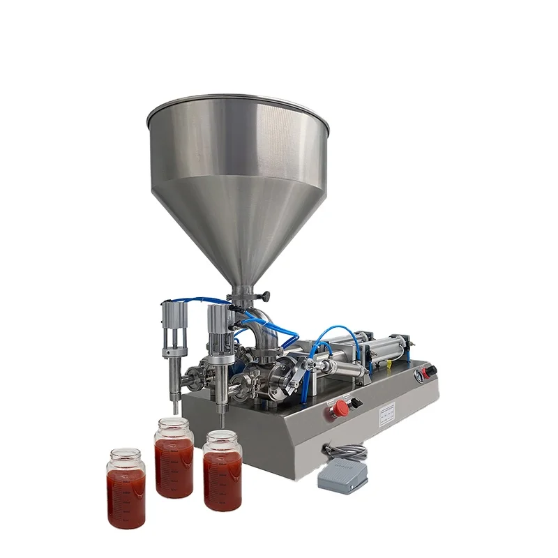 

Small business machinery Automatic semi-automatic commercial food horizontal paste filling machine