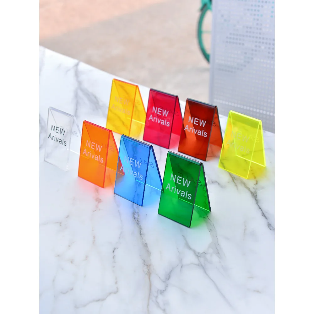 Supporto per codice QR da tavolo commerciale Placca display trasparente in acrilico personalizzabile con logo per il pagamento del menu e codici multimediali sociali