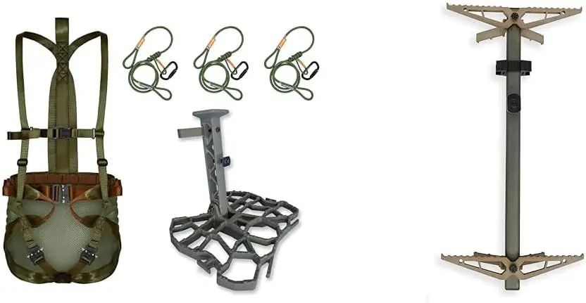 

Complete Tree Saddle Hunting System, X2 4-Pack Hunting Climbing Steps
