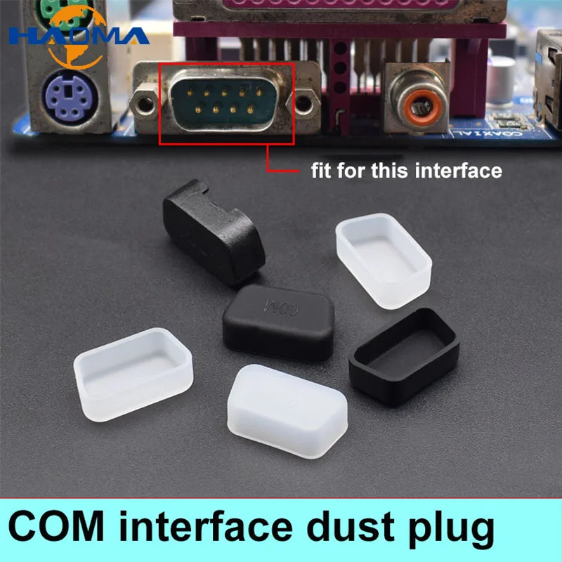 

COM Interface Dust Plug Soft Silicone VGA Male Dustproof Cover For Laptop Desktop DB9 HDB15 Protection Plugs