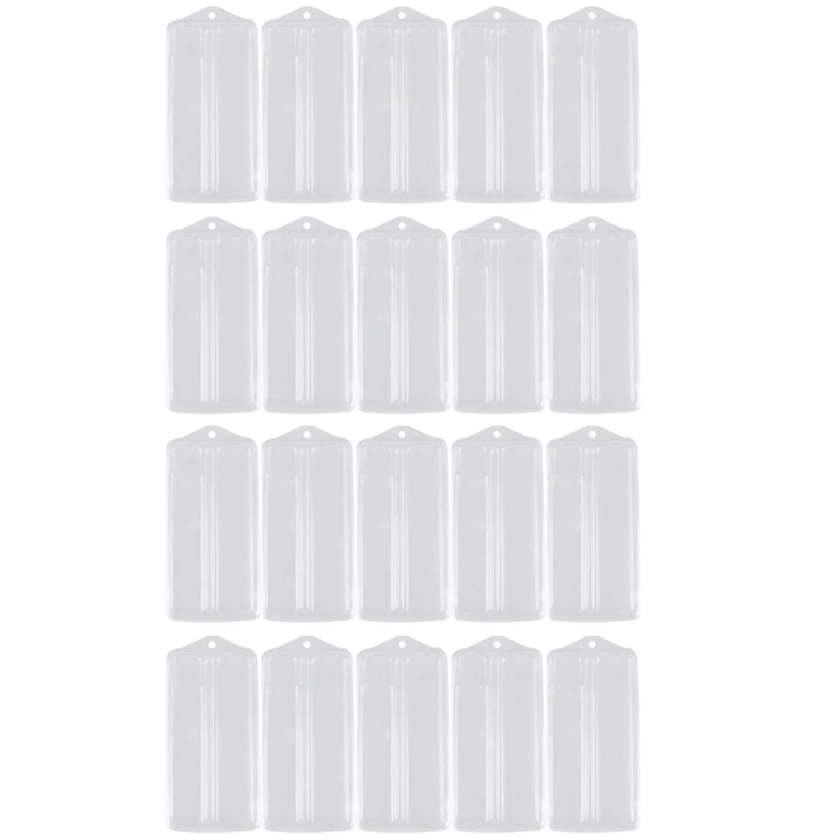 20Pcs Watchband Storage Box Transparent PVC Dustproof Waterproof Reusable Eco Friendly Compact Portable for Home Travel Gift