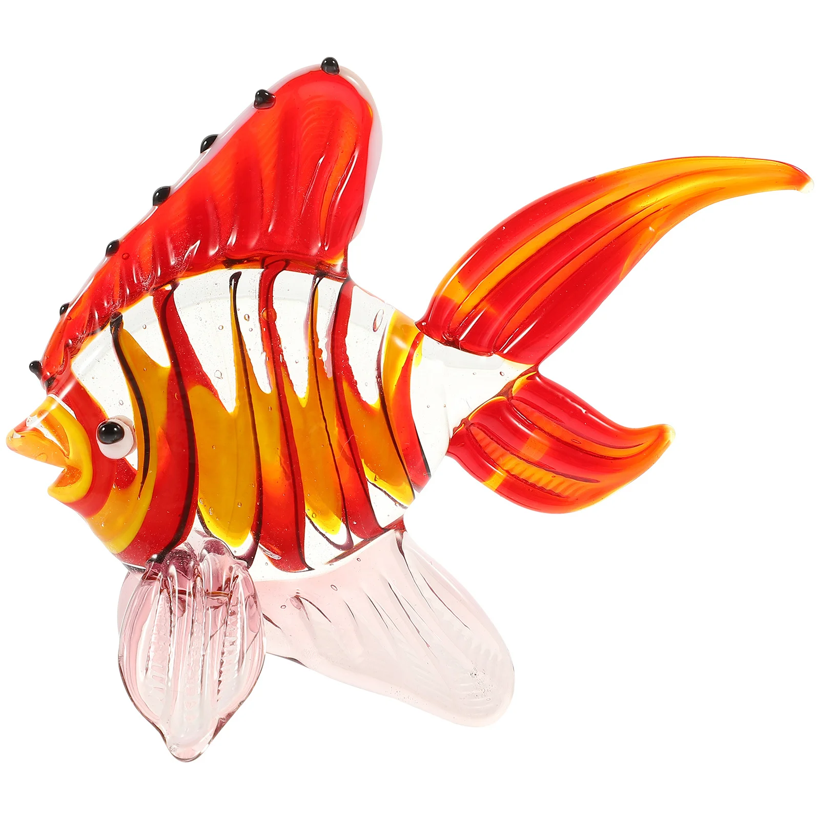 

1Pcs Stained Glass Fish Adornment Marine Animal Home Decor Desktop Ornament Stained Glass Fish Adornment