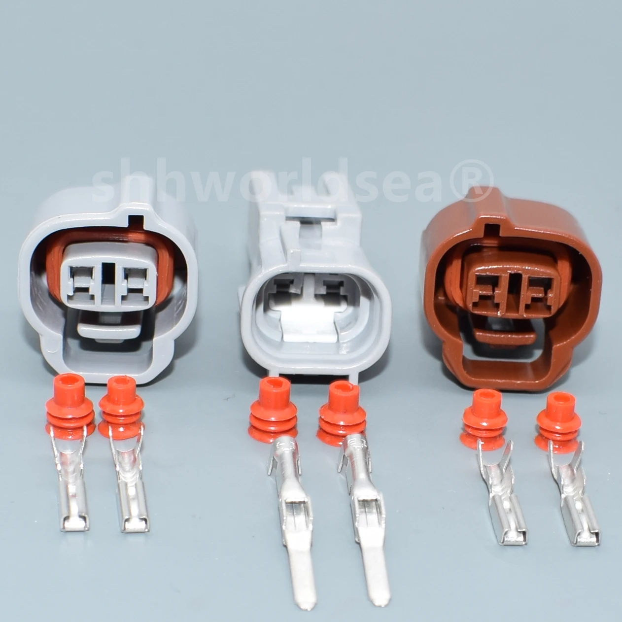 shhworldsea 1set 2 Pin auto fuel injector connector Temperature Sensor Harness plug 6189-0031 6189-0033 for Toyota Mazda