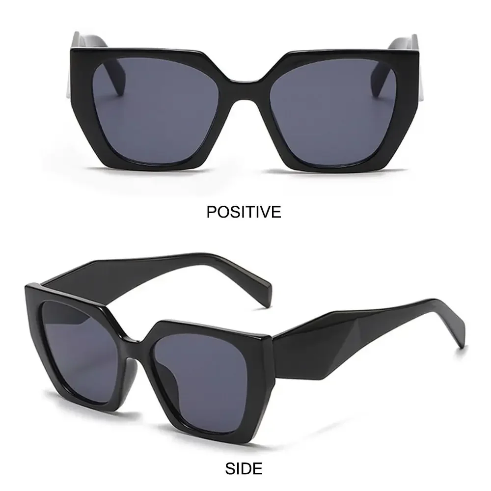 نظارات شمسية عصرية كبيرة الحجم على شكل عين القطة حماية من الأشعة فوق البنفسجية 400 نظارات شمسية مربعة كلاسيكية ظلال غير منتظمة للنساء والرجال