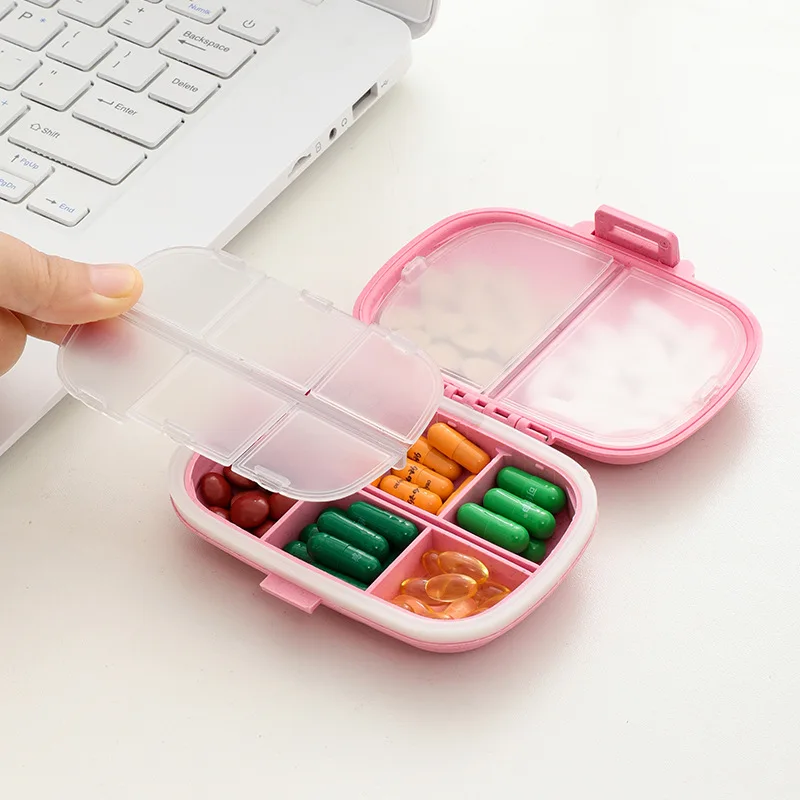 8 Grids Mini Travel Pill box Portable Pills Organizer Case Weekly Medicine Tablet Storager Container Daily Sort Drug Dispenser