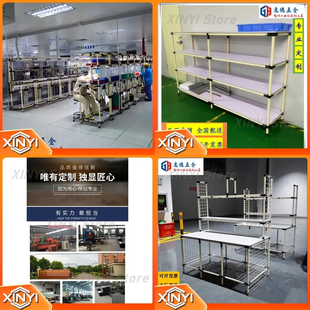 Multi-layer Beam Type Movable Lean Tube Rack for Factory Workshop Storage Pick Wire Rod Rack for Industrial Organization and