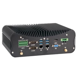 Industrial Fanless Mini PC 11/12th Gen Intel Core i7 1255U Rugged Embeded RS485/232 COM HD VGA GPIO Auto Win11 Desktop Computer