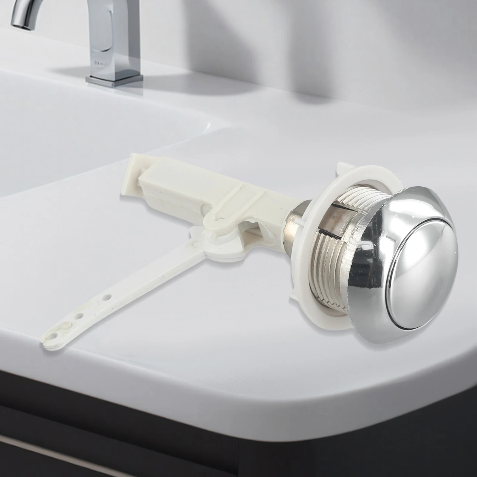 

Flush Toilet Push Button For Home Hotel Separated Type 1pc Bathroom Plastic Push Buttons Replacement High Quality