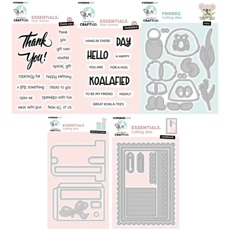 Thank you Koalifie Ozzy Ticket Notebook Giftcard holder scallop Metal Cutting Die Stamp Stencil Scrapbooking Diary Embossing HOT view 2